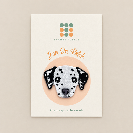 Dalmatian Dog Embroidered Iron-On Patch