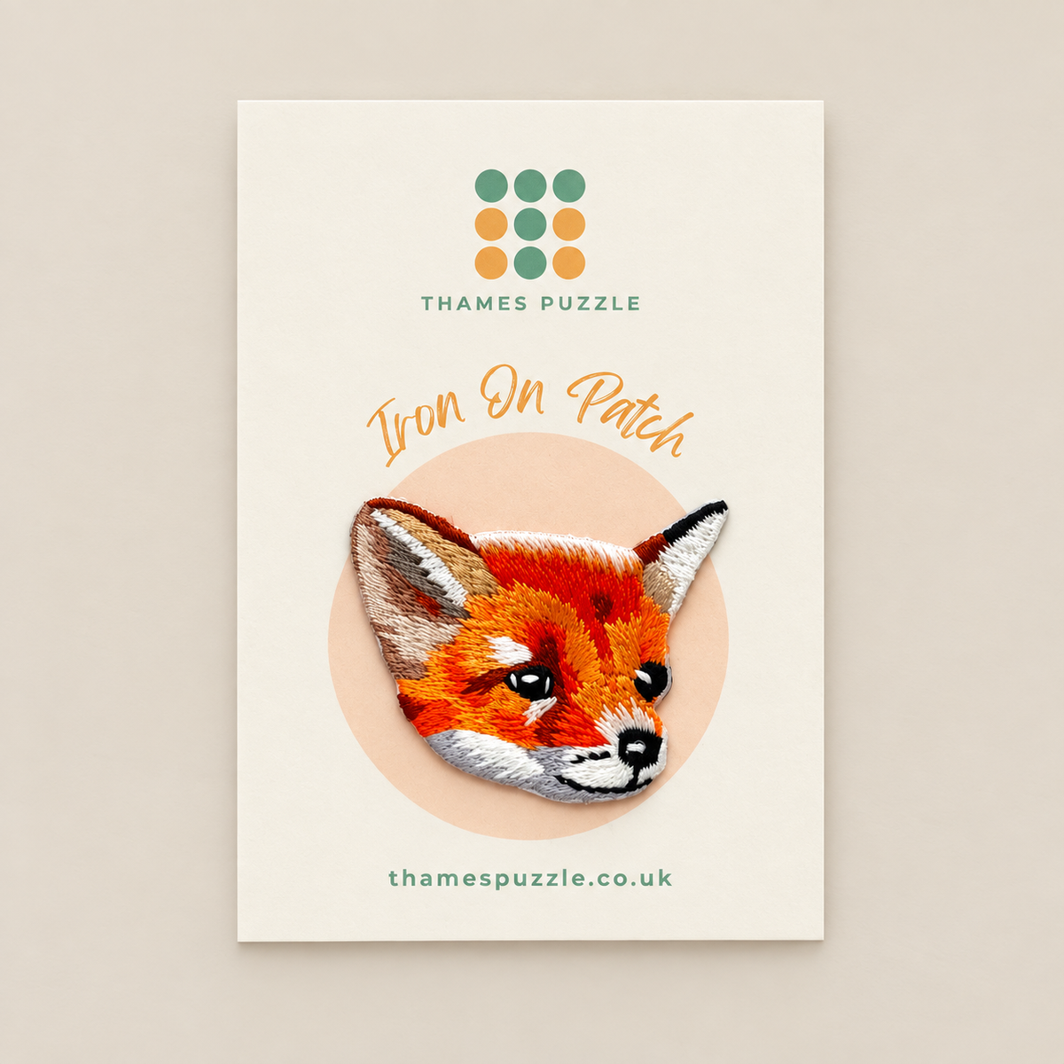 Fox Embroidered Iron-On Patch