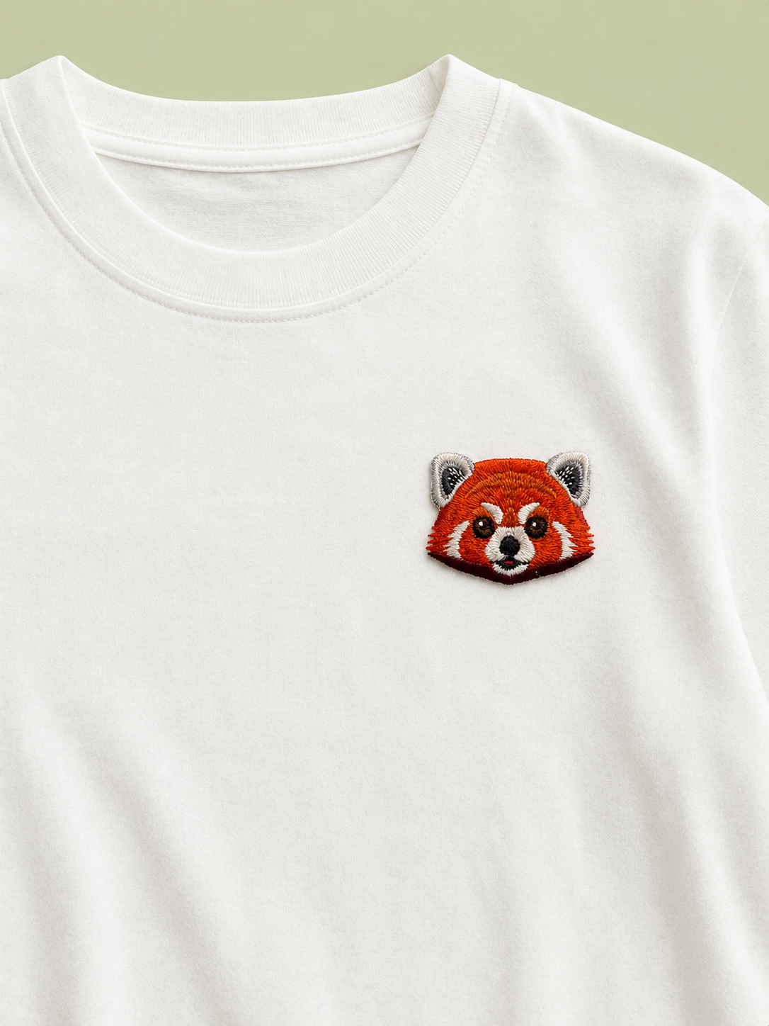Red Panda Embroidered Iron-On Patch