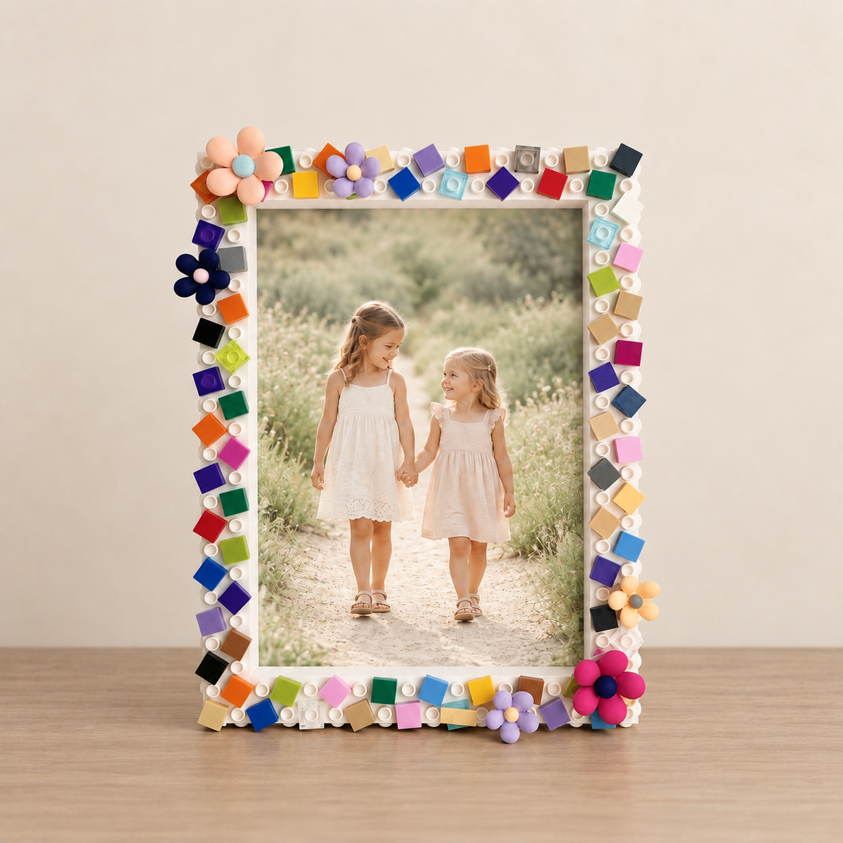 Colourful Floral Picture Frame Building Kit