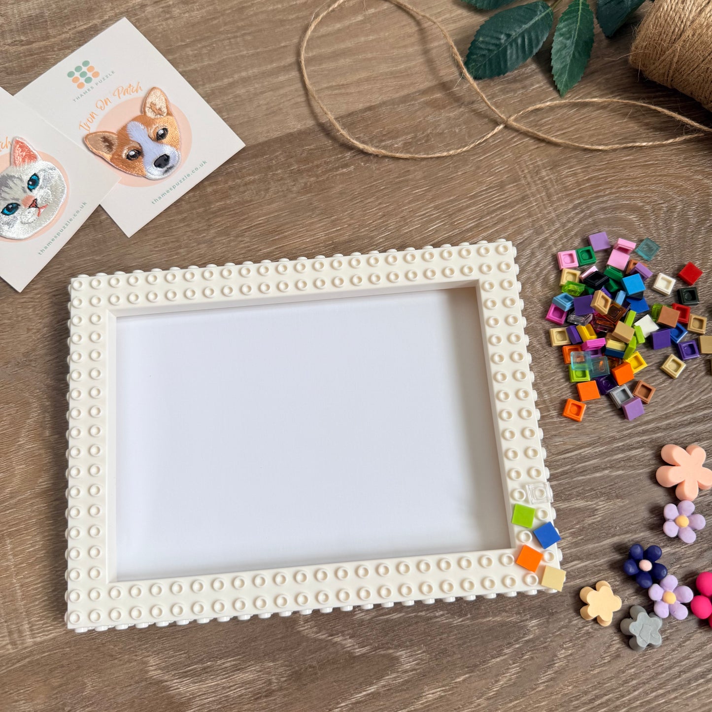 Colourful Floral Picture Frame Building Kit